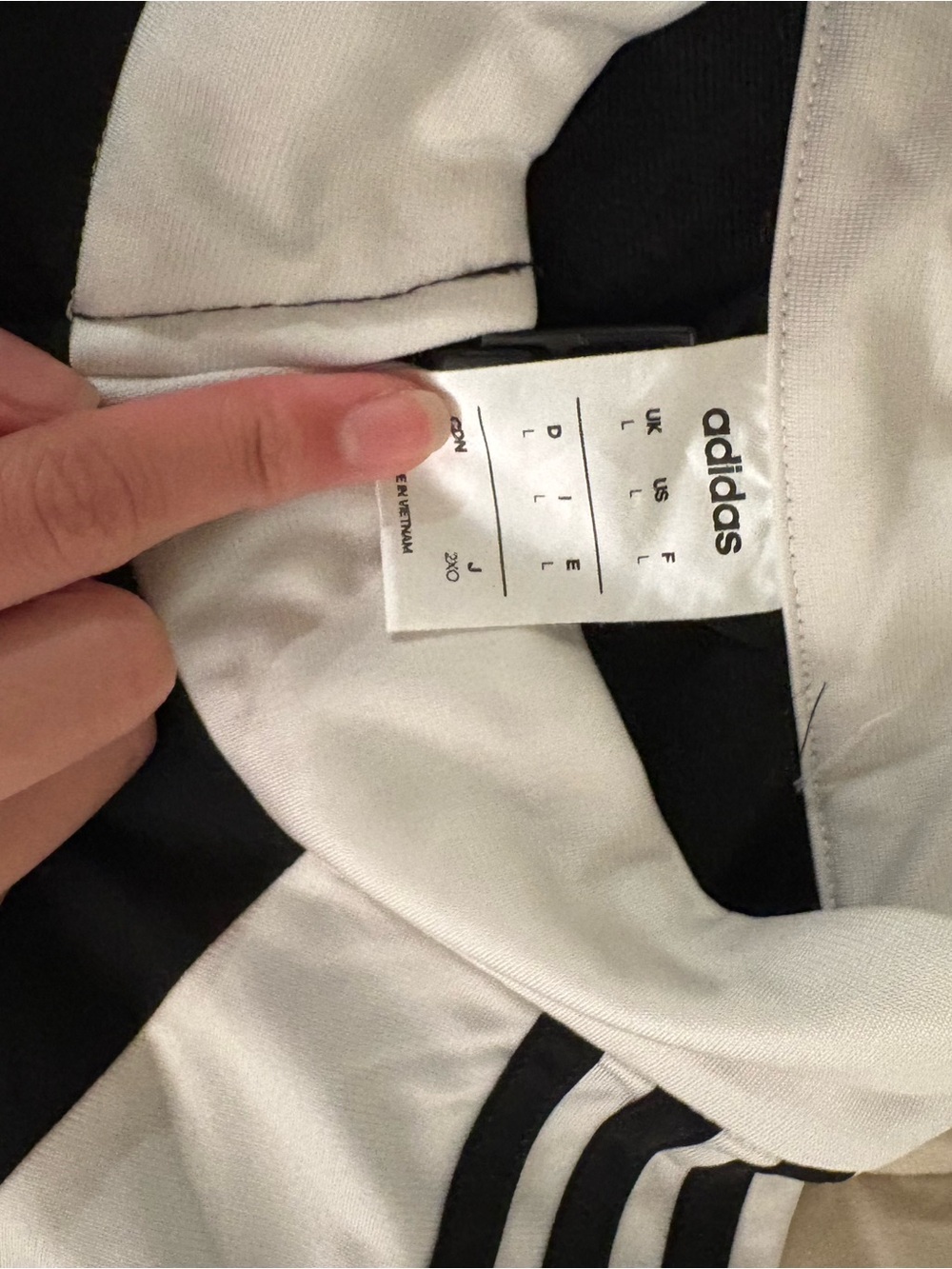 Adidas Men’s Black and White Jacket - Picture 2 of 3